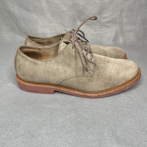 Polo mousy grey suede oxford shoes Mens SZ 9.5 main image 4